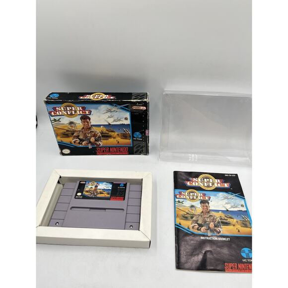 Super Conflict Complete In Box with Manual Super Nintendo - Picture 3 of 16